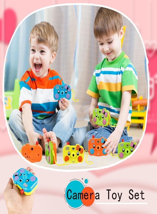 Hoarost 12 Pcs Camera Toy Set Plastic Camera with 8 Patterns Lmages in Viewfinder Mini Toy Camera for Party Favors Goodie Bag Return Gifts, 4 Colors - Image 4